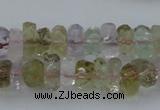 CNG1105 15.5 inches 5*8mm - 6*12mm faceted nuggets mixed quartz beads