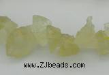 CNG1116 15.5 inches 8*12mm - 13*18mm nuggets lemon quartz beads