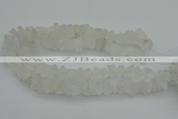 CNG1128 15.5 inches 8*12mm - 13*18mm nuggets white crystal beads
