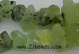 CNG1136 8*12mm - 13*18mm nuggets green rutilated quartz beads