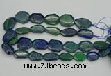 CNG1155 15.5 inches 20*25mm - 25*35mm freeform chrysocolla beads