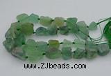 CNG1165 15.5 inches 15*25mm - 25*30mm nuggets green fluorite beads