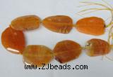 CNG1211 15.5 inches 35*45mm - 45*55mm freeform agate beads