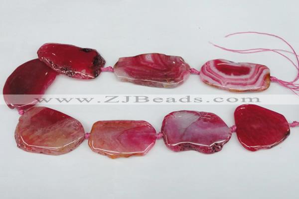 CNG1218 15.5 inches 25*35mm - 35*45mm freeform agate beads