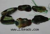CNG1221 15.5 inches 30*50mm - 40*55mm freeform agate beads
