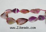 CNG1230 15.5 inches 25*35mm - 30*50mm freeform agate beads