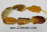 CNG1236 15.5 inches 30*50mm - 40*65mm freeform agate beads