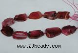CNG1239 15.5 inches 25*35mm - 30*45mm freeform agate beads
