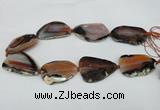 CNG1240 15.5 inches 30*40mm - 35*50mm freeform agate beads