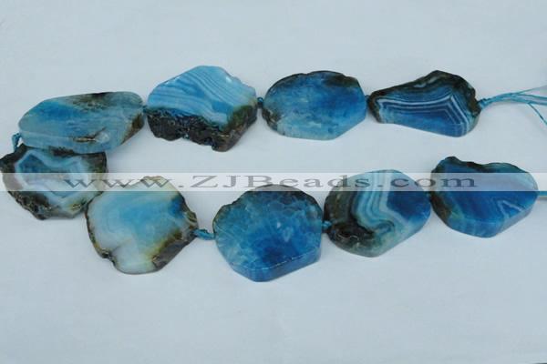 CNG1241 15.5 inches 30*40mm - 40*50mm freeform agate beads