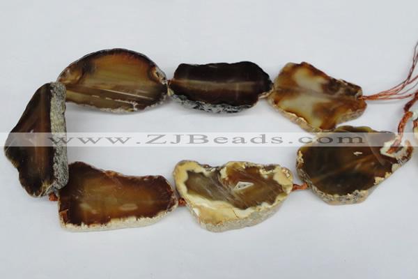 CNG1246 15.5 inches 30*50mm - 40*60mm freeform agate beads
