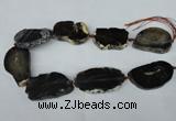 CNG1248 15.5 inches 30*40mm - 40*50mm freeform agate beads