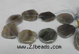 CNG1253 15.5 inches 30*40mm - 45*50mm freeform agate beads