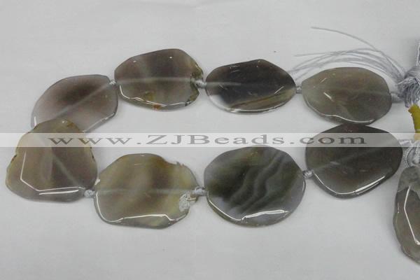 CNG1253 15.5 inches 30*40mm - 45*50mm freeform agate beads