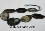 CNG1255 15.5 inches 35*45mm - 40*60mm freeform agate beads