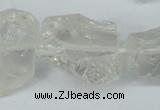 CNG1307 15.5 inches 20*25mm – 25*35mm nuggets white crystal beads