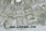 CNG1315 10*25mm – 12*35mm faceted nuggets smoky quartz beads