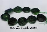 CNG1342 15.5 inches 42*45mm faceted freeform agate beads