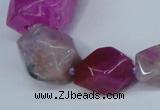 CNG1357 15.5 inches 8*10mm - 20*25mm faceted nuggets agate beads