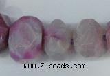 CNG1366 15.5 inches 8*12mm - 22*30mm faceted nuggets agate beads