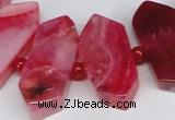 CNG1393 15.5 inches 15*25mm - 20*40mm wand agate gemstone beads
