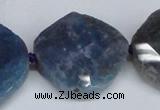 CNG1409 15.5 inches 25*30mm - 30*35mm faceted freeform agate beads