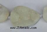 CNG1415 15.5 inches 25*35mm - 30*40mm freeform agate beads