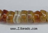 CNG1440 15.5 inches 6*12mm - 10*12mm nuggets agate gemstone beads