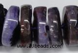 CNG1465 15.5 inches 12*35mm nuggets agate gemstone beads