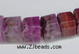 CNG1476 15.5 inches 8*15mm - 12*15mm nuggets agate gemstone beads