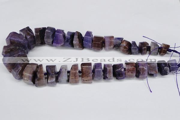 CNG1484 15.5 inches 10*15mm - 12*25mm nuggets agate gemstone beads