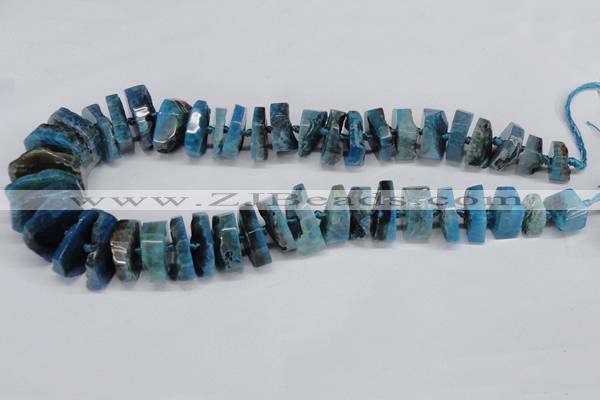 CNG1485 15.5 inches 10*15mm - 12*25mm nuggets agate gemstone beads