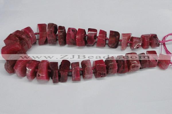 CNG1487 15.5 inches 10*15mm - 12*25mm nuggets agate gemstone beads