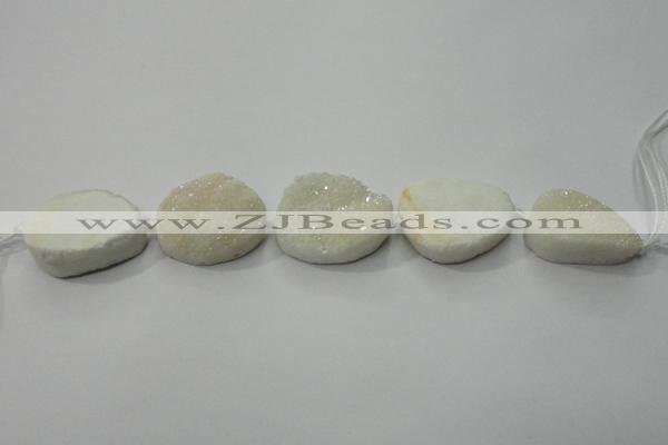 CNG1510 8 inches 20*30mm - 25*35mm freeform agate beads