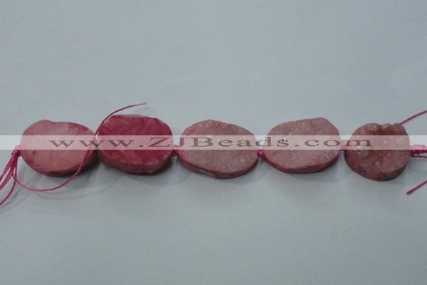 CNG1511 8 inches 20*30mm - 25*35mm freeform agate beads