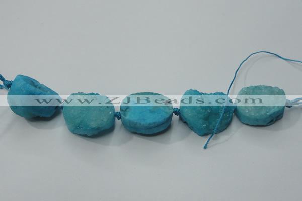 CNG1514 8 inches 20*30mm - 25*35mm freeform agate beads
