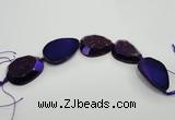 CNG1531 8 inches 25*35mm - 35*45mm freeform agate beads