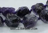 CNG1545 15.5 inches 10*14mm - 12*16mm nuggets amethyst beads