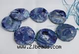 CNG1553 15.5 inches 50*52mm faceted freeform agate beads