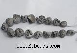 CNG1577 18*25mm - 20*30mm nuggets plated druzy agate beads