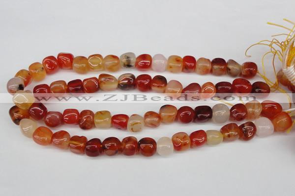 CNG16 15.5 inches 11*12mm nuggets agate gemstone beads