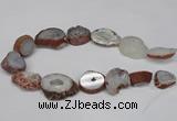 CNG1601 15.5 inches 18*25mm - 25*30mm freeform druzy agate beads