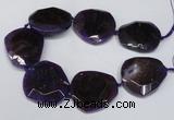 CNG1606 15.5 inches 45*50mm faceted freeform agate beads