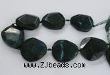 CNG1630 15.5 inches 40*45mm - 45*50mm faceted freeform agate beads