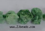 CNG1642 15.5 inches 13*18mm - 18*25mm nuggets plated druzy agate beads
