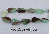 CNG1655 15.5 inches 20*30mm - 30*35mm freeform australia chrysoprase beads