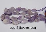 CNG1706 15.5 inches 15*20mm - 18*35mm nuggets lavender amethyst beads