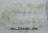 CNG1820 15.5 inches 20*25mm - 25*30mm nuggets white crystal beads