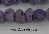 CNG2012 15.5 inches 8*10mm - 10*14mm nuggets plated druzy agate beads