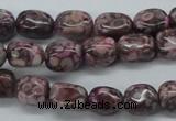 CNG203 15.5 inches 8*10mm nuggets crazy lace agate gemstone beads